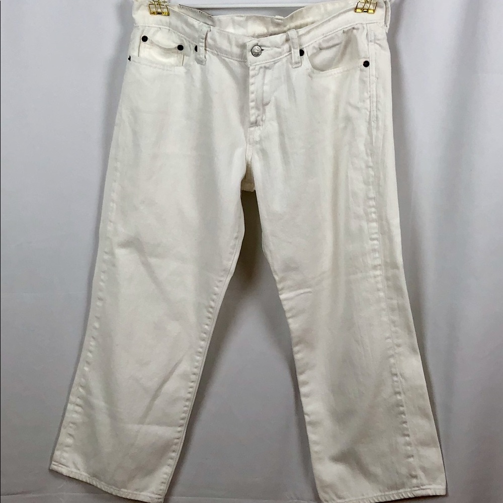 Lucky Brand white capris pockets 10